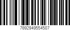 Código de barras (EAN, GTIN, SKU, ISBN): '7892949554507'