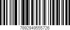 Código de barras (EAN, GTIN, SKU, ISBN): '7892949555726'