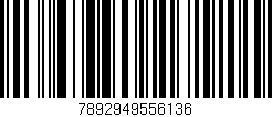 Código de barras (EAN, GTIN, SKU, ISBN): '7892949556136'