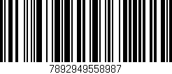 Código de barras (EAN, GTIN, SKU, ISBN): '7892949558987'