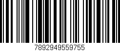 Código de barras (EAN, GTIN, SKU, ISBN): '7892949559755'