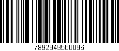 Código de barras (EAN, GTIN, SKU, ISBN): '7892949560096'