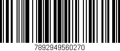 Código de barras (EAN, GTIN, SKU, ISBN): '7892949560270'