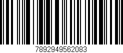 Código de barras (EAN, GTIN, SKU, ISBN): '7892949562083'