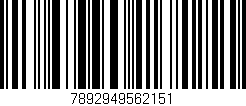 Código de barras (EAN, GTIN, SKU, ISBN): '7892949562151'