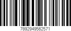 Código de barras (EAN, GTIN, SKU, ISBN): '7892949562571'