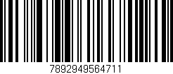 Código de barras (EAN, GTIN, SKU, ISBN): '7892949564711'