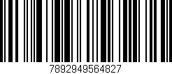 Código de barras (EAN, GTIN, SKU, ISBN): '7892949564827'