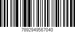 Código de barras (EAN, GTIN, SKU, ISBN): '7892949567040'