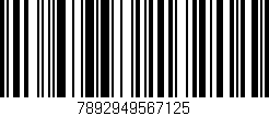 Código de barras (EAN, GTIN, SKU, ISBN): '7892949567125'