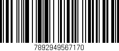 Código de barras (EAN, GTIN, SKU, ISBN): '7892949567170'