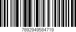 Código de barras (EAN, GTIN, SKU, ISBN): '7892949584719'