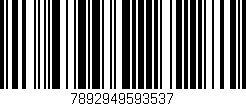 Código de barras (EAN, GTIN, SKU, ISBN): '7892949593537'