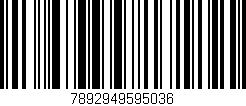 Código de barras (EAN, GTIN, SKU, ISBN): '7892949595036'