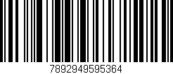 Código de barras (EAN, GTIN, SKU, ISBN): '7892949595364'