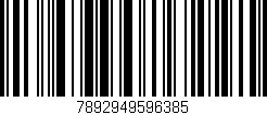 Código de barras (EAN, GTIN, SKU, ISBN): '7892949596385'