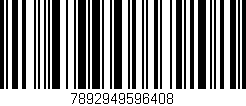 Código de barras (EAN, GTIN, SKU, ISBN): '7892949596408'