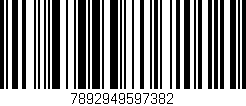 Código de barras (EAN, GTIN, SKU, ISBN): '7892949597382'