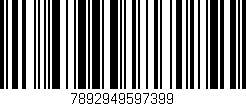 Código de barras (EAN, GTIN, SKU, ISBN): '7892949597399'