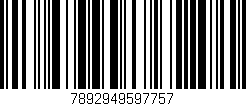 Código de barras (EAN, GTIN, SKU, ISBN): '7892949597757'