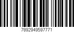 Código de barras (EAN, GTIN, SKU, ISBN): '7892949597771'