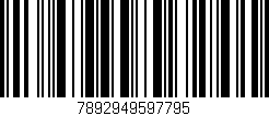 Código de barras (EAN, GTIN, SKU, ISBN): '7892949597795'