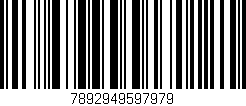 Código de barras (EAN, GTIN, SKU, ISBN): '7892949597979'