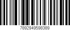 Código de barras (EAN, GTIN, SKU, ISBN): '7892949598389'