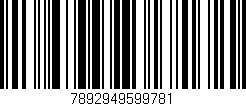 Código de barras (EAN, GTIN, SKU, ISBN): '7892949599781'