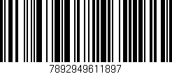 Código de barras (EAN, GTIN, SKU, ISBN): '7892949611897'
