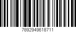 Código de barras (EAN, GTIN, SKU, ISBN): '7892949618711'