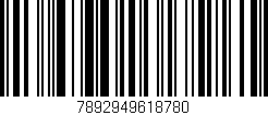 Código de barras (EAN, GTIN, SKU, ISBN): '7892949618780'