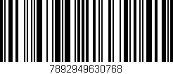 Código de barras (EAN, GTIN, SKU, ISBN): '7892949630768'