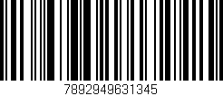 Código de barras (EAN, GTIN, SKU, ISBN): '7892949631345'