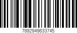 Código de barras (EAN, GTIN, SKU, ISBN): '7892949633745'