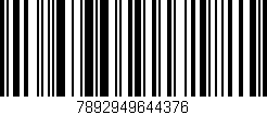 Código de barras (EAN, GTIN, SKU, ISBN): '7892949644376'
