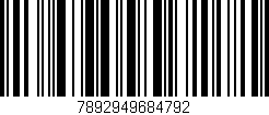 Código de barras (EAN, GTIN, SKU, ISBN): '7892949684792'