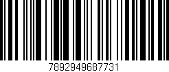 Código de barras (EAN, GTIN, SKU, ISBN): '7892949687731'