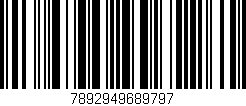 Código de barras (EAN, GTIN, SKU, ISBN): '7892949689797'