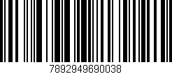 Código de barras (EAN, GTIN, SKU, ISBN): '7892949690038'