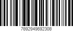 Código de barras (EAN, GTIN, SKU, ISBN): '7892949692308'