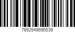 Código de barras (EAN, GTIN, SKU, ISBN): '7892949695538'