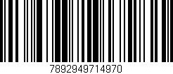 Código de barras (EAN, GTIN, SKU, ISBN): '7892949714970'