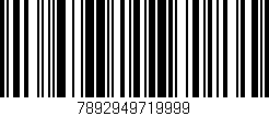Código de barras (EAN, GTIN, SKU, ISBN): '7892949719999'