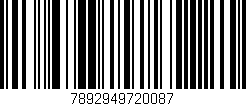 Código de barras (EAN, GTIN, SKU, ISBN): '7892949720087'