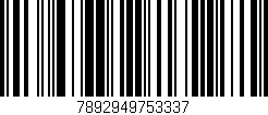 Código de barras (EAN, GTIN, SKU, ISBN): '7892949753337'