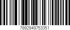 Código de barras (EAN, GTIN, SKU, ISBN): '7892949753351'
