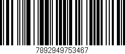 Código de barras (EAN, GTIN, SKU, ISBN): '7892949753467'