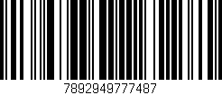 Código de barras (EAN, GTIN, SKU, ISBN): '7892949777487'