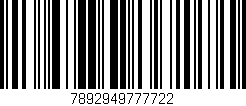 Código de barras (EAN, GTIN, SKU, ISBN): '7892949777722'
